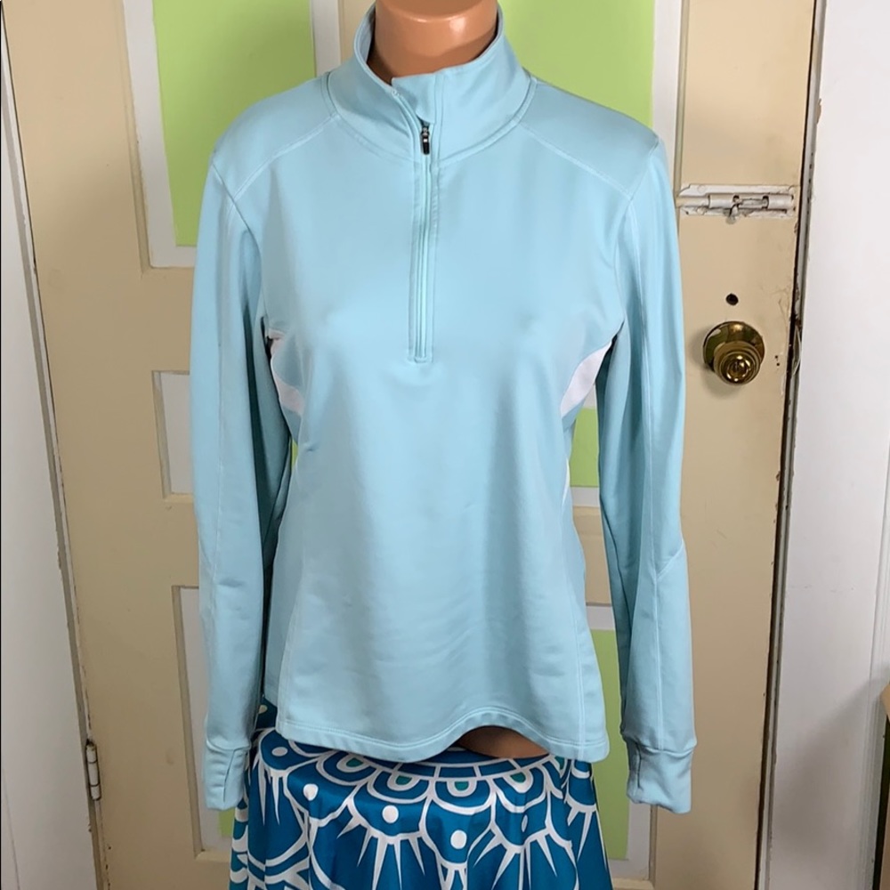 ATHLETA half zip fleece lined pullover large